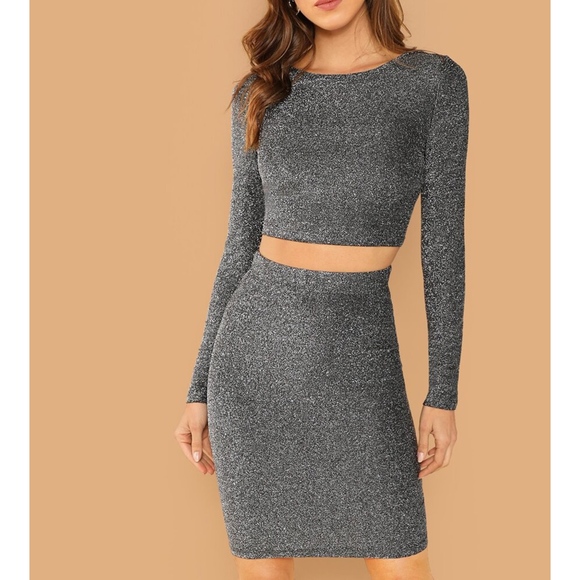 black glitter outfit